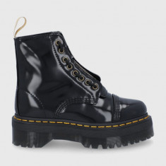 Dr. Martens bocanci Vegan Sinclair femei, culoarea negru, cu platformă 26410001-Black.Oxfo