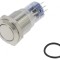 Comutator Anti-Vandalism DPDT 3A 250VAC IP67 &Oslash;16,2mm
