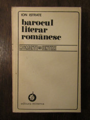 BAROCUL LITERAR ROMANESC-ION ISTRATE foto