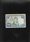 Rar! Spania 500 pesetas 1954 seria3833764 uzata