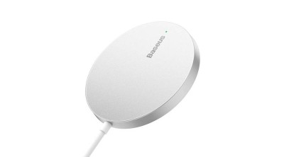 &amp;Icirc;ncărcător wireless magnetic Baseus Simple Mini3 15W (argintiu) foto