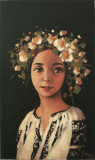 Pictura de vanzare, &#039;&#039;Vara, coronita din flori de camp&#039;&#039; , ulei panza, Portrete, Impresionism