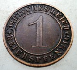 B.266 GERMANIA WEIMAR 1 REICHSPFENNIG 1935 A