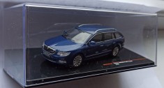 Macheta Skoda Superb 2 Combi/Break (3T) 2008 albastru - IXO Premium 1/43