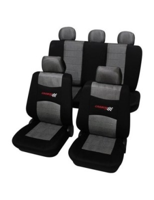 Set Huse Scaun Universale Carbon Petex Negru foto