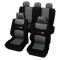 Set Huse Scaun Universale Carbon Petex Negru