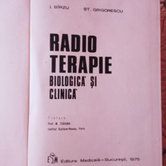 RADIOTERAPIE BIOLOGICA SI CLINICA I. BIRZU , ST. GRIGORESCU