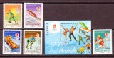 UNGARIA 1991, J.O. Albertville, Sport, serie neuzată, MNH