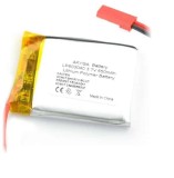 Acumulator Lithium Polymer 06039 650mAh 1S 3.7V fir cu conector JST-BEC 40x30x6mm AKYGA Battery