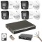 Kit supraveghere Hikvision 4 camere IP 8MP Dual Light IR 30m Lumina alba 30m Microfon NVR 12MP 4 canale HDD Accesorii incluse SafetyGuard Surveillance