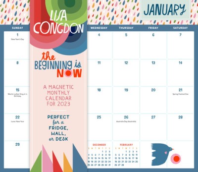 Lisa Congdon Find What Feeds You: A Magnetic Monthly Wall Calendar 2023 foto