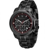 Ceas bărbătesc Maserati Successo R8873621014 Quartz Cronograf Negru 44 mm