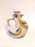 Carafa ceramica in forma de pasare, Serbia anii 70, vintage, 15 cm inaltime