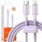 Cablu Pentru Iphone, Puternic, Superfast, Mcdodo, 36W, 1.2M, Violet