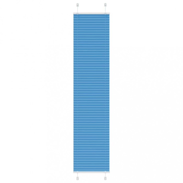 vidaXL Jaluzea plisată Albastru 50x200 cm Lățime țesătură 49,4 cm