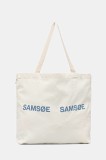 Samsoe Samsoe geantă FRINKA culoarea bej, F20300113