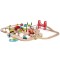 Circuit auto si feroviar (80 piese) PlayLearn Toys
