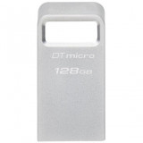 Memorie USB Kingston 128GB DataTraveler Micro 200MB/s Metal USB 3.2 Gen 1