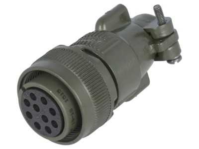 Conector circular mamă 10 pini, 13A foto