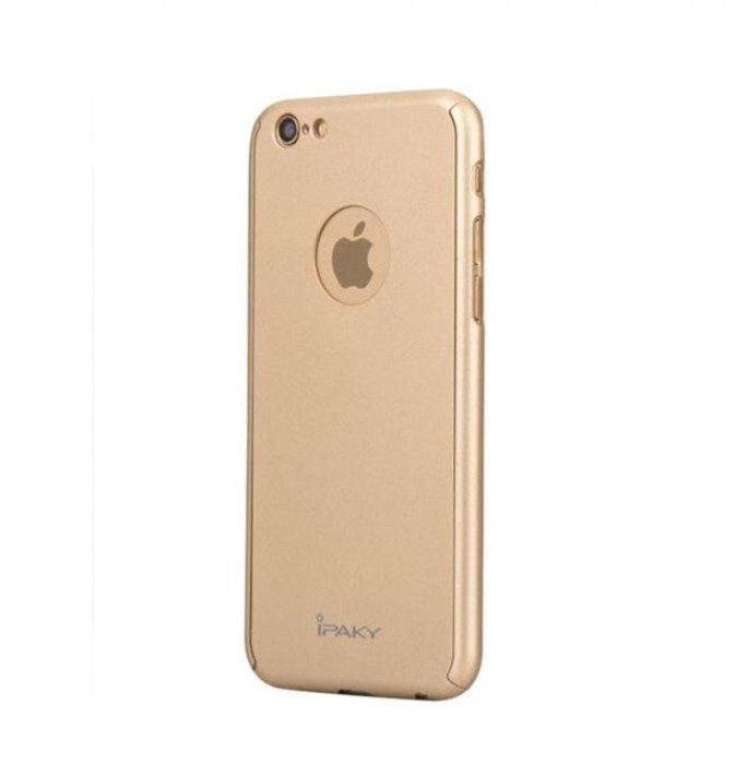HUSA FullBody MyStyle iPaky Original Gold pentru Apple iPhone 7 acoperire completa 360 grade cu folie de