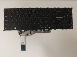 Tastatura Laptop Gaming, MSI, Prestige 16 Evo B2HMG, MS-15A1, iluminata, 6 pini, neagra, layout US