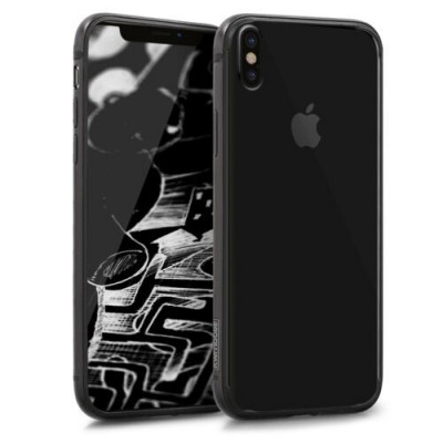 Husa pentru Apple iPhone X/iPhone XS, Aluminiu, Negru, 43892.01 foto