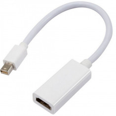 convertor adaptor miniDisplayPort - HDMI pentru laptop Mac foto