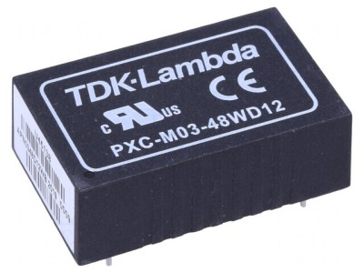 Convertor DC/DC 3W 18-75V la 12V/-12V THT foto