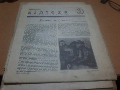 Sinteza literara plastica teatrala nr. 9 12 1927 Maria Pillat Taran din Miorcani foto