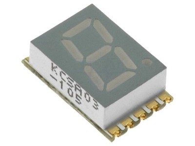 Afișaj LED 7 segmente 7,62mm roșu foto