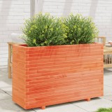 Cumpara ieftin Jardinieră grădină, maro ceruit, 110x40x72,5 cm, lemn masiv pin