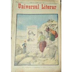 Revista Universul Literar nr.16/1897 pe coperta Un parlamentar la insurgenti in Grecia