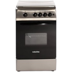 Aragaz NobelTek NLT 5602IX/G1, Gaz, 4 arzatoare, Dispozitiv siguranta plita si cuptor, Aprindere electrica, 50 x 60 cm, Inox