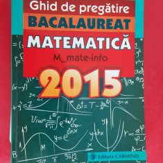 GHID DE PREGATIRE BACALAUREAT MATEMATICA M_ATE-INFO ION BUCUR POPESCU