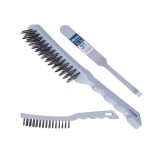 Perie de sarma cu 4 randuri, maner de plastic, Geko G00740