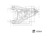 FEBI BILSTEIN 183804 Brat, suspensie roata