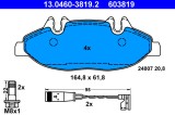 ATE 13.0460-3819.2 set placute frana,frana disc