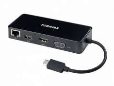 Adaptor Toshiba PA5272U-2PRP USB-C la HDMI/VGA foto