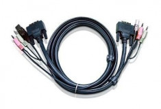 CABLU KVM ATEN cablu 3 in 1, conector tip USB (T) | 3.5 mm Jack (T) x 2 | DVI-D (T), &amp;quot;2L-7D02U&amp;quot; foto