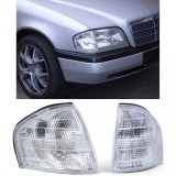 Pereche de semnalizatoare albe, potrivita pentru Mercedes C-Class W202 93-00 Performance AutoTuning