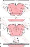 Set placute frana,frana disc LAND ROVER RANGE ROVER III (LM) (2002 - 2012) TRW GDB1527