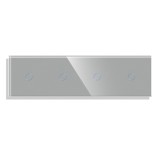 Cumpara ieftin Panou 4 Intrerupatoare Simple cu Touch din Sticla LUXION SmartElectro IntelligentHouse