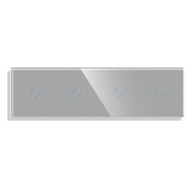 Panou 4 Intrerupatoare Simple cu Touch din Sticla LUXION SmartElectro IntelligentHouse foto