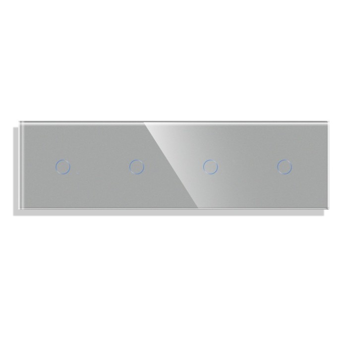 Panou 4 Intrerupatoare Simple cu Touch din Sticla LUXION SmartElectro IntelligentHouse