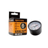 Manometru axial pentru apa 0-12 bar, 40 mm, conexiune 1/4, ROTOR