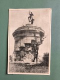 Ruina monumentului Arpad din varful muntelui Tampa, Brasov , 1928 / CP1