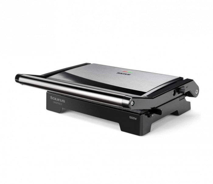 Sandwich grill Taurus CRISPY&amp;CO (GR1000X). 1000 W, placi grill, deschidere 180&deg;