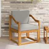 Cumpara ieftin Canapea de exterior Lemn Solid de Acacia Gri natural si deschis