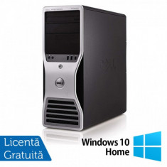 Workstation Dell T5500, Intel Xeon Quad Core E5630 2.53GHz-2.80GHz, 8GB DDR3, 500GB SATA, AMD Radeon HD 7350 1GB GDDR3 + Windows 10 Home foto