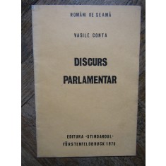 VASILE CONTA -DISCURS PARLAMENTAR